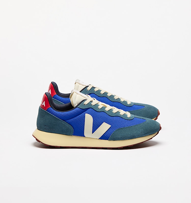 veja baskets rio-branco-ii recyclé bleu RO1803875 Lateral view