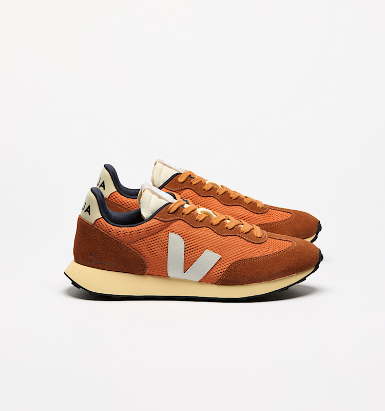 veja sneakers rio-branco-ii 回收再利用 橘黄色 RO1803874 Lateral view