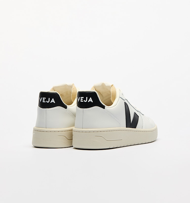 veja zapatillas v-10-prime cuero blanco VI0220738 Back view