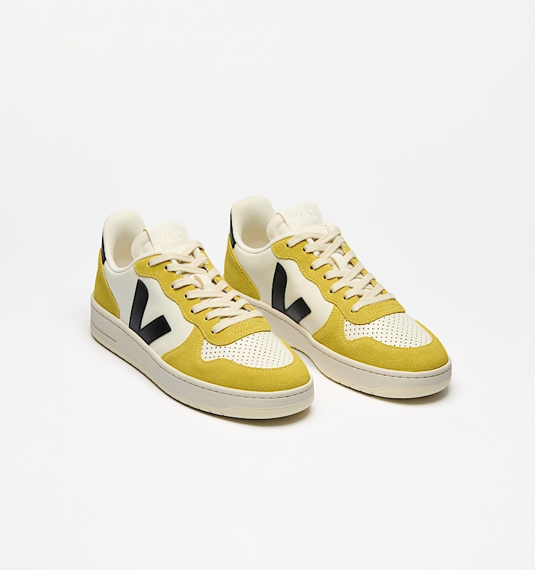 veja baskets v-10-prime cuir jaune VI0220502 Top view