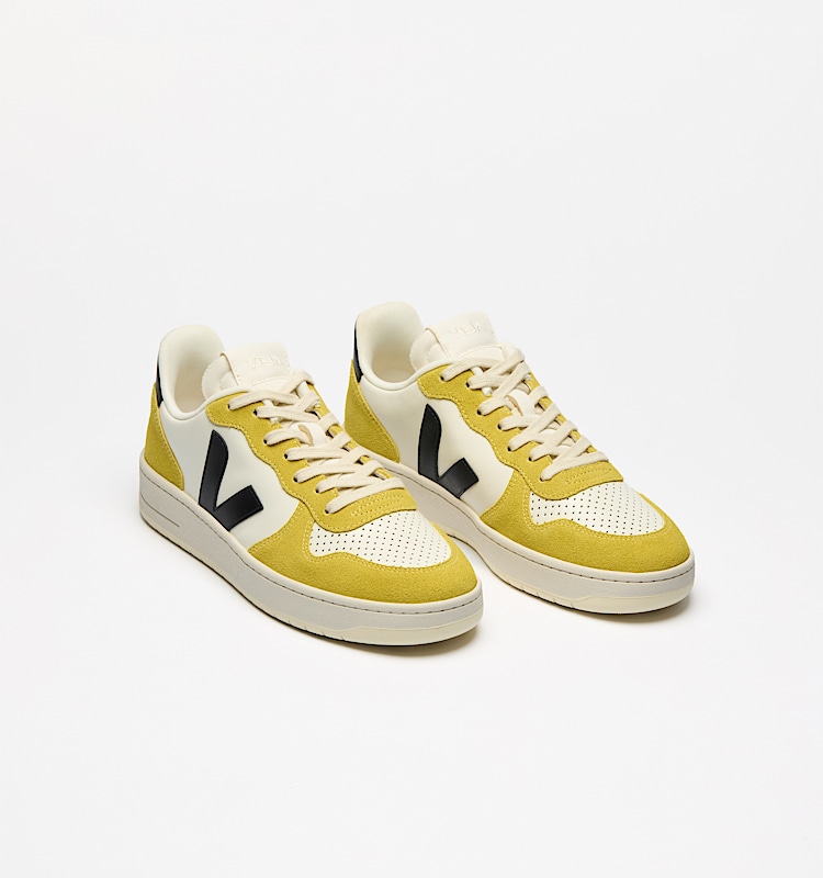 veja sneakers v-10-prime 皮革 黄色 VI0220502 Top view