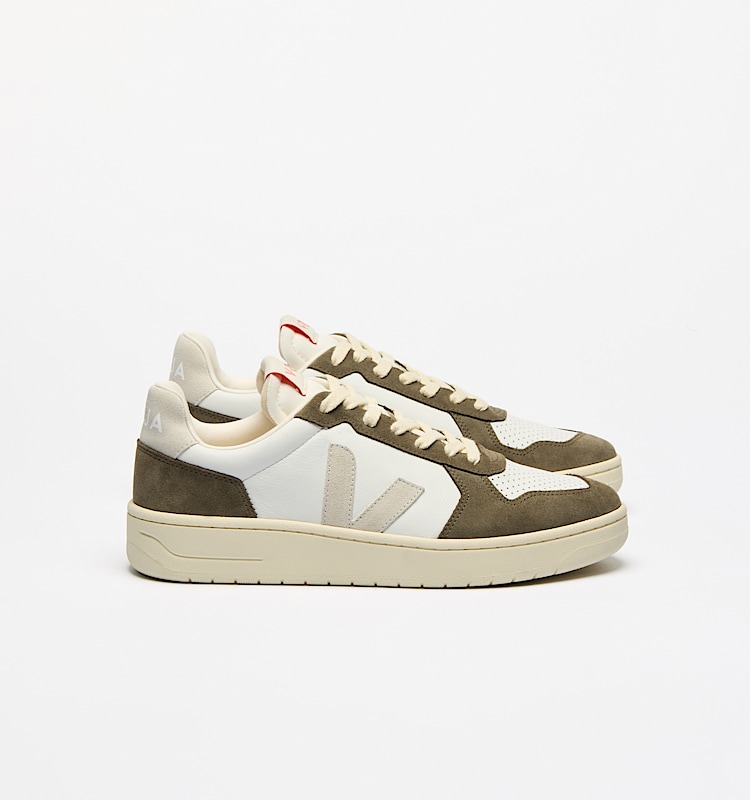 veja sneakers v-82 皮革 绿色 VE3320757 Lateral view