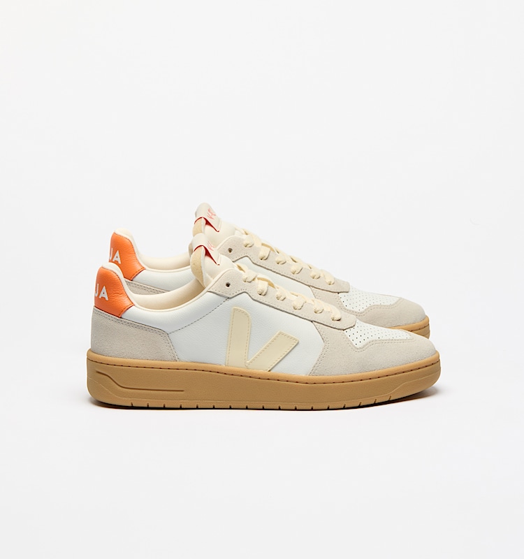 veja sneakers v-82 皮革 灰色 VE3320758 Lateral view