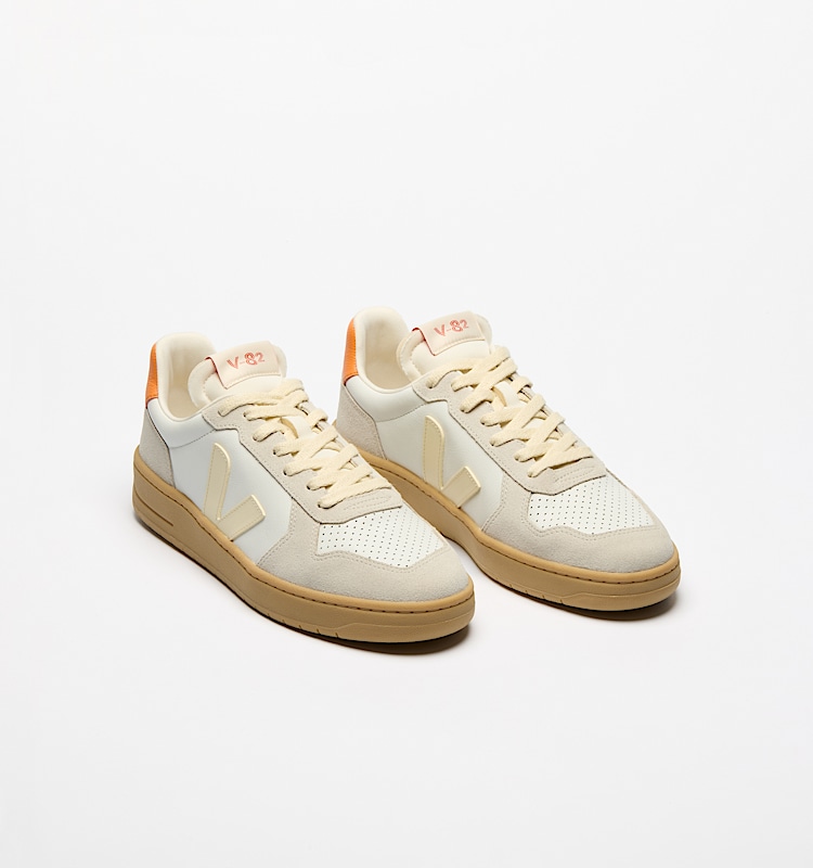 veja sneakers v-82 皮革 灰色 VE3320758 Top view