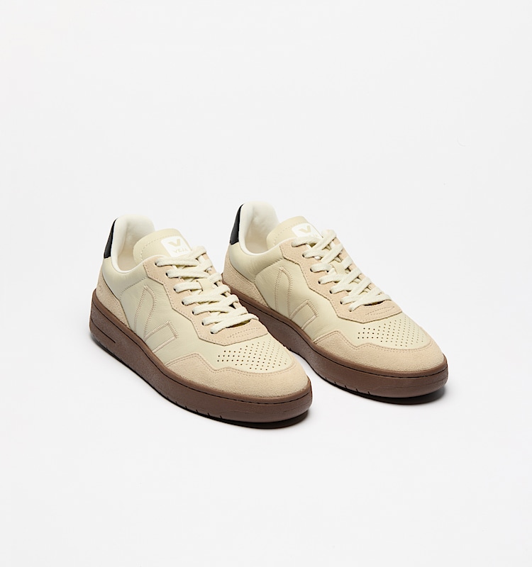 veja baskets v-90-zz cuir-biologique beige VZ2020751 Top view