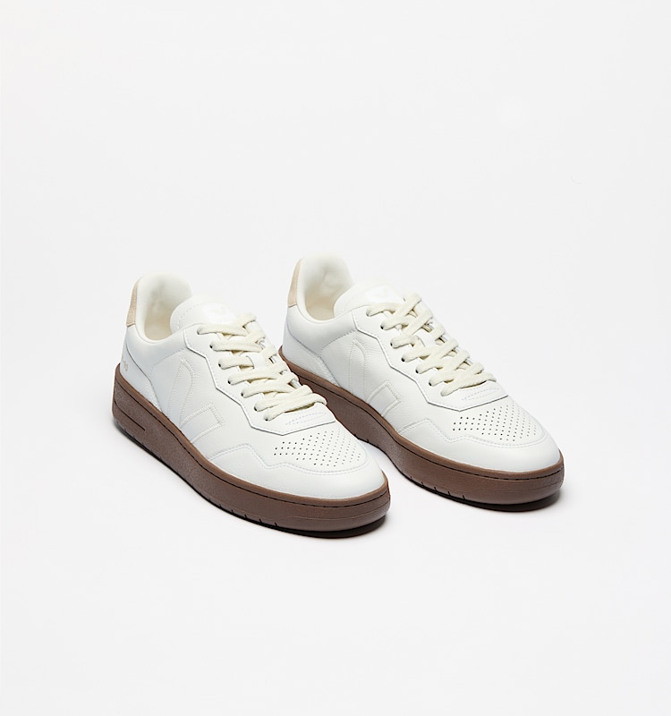 veja baskets v-90-zz cuir-biologique blanc VZ2020750 Top view