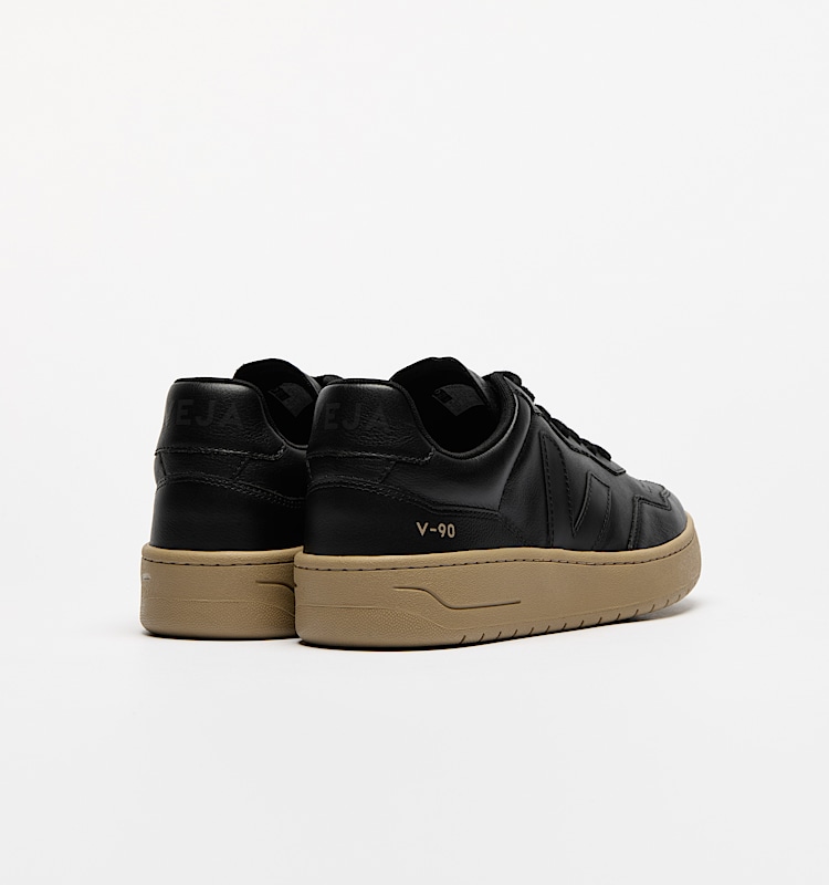 veja sneakers v-90 pelle-biologica nero VD2003896 Back view