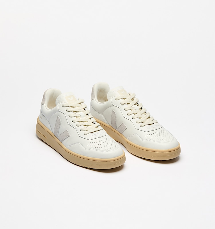 veja zapatillas v-90 cuero-orgánico blanco VD2003893 Top view