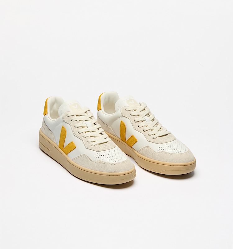 veja sneakers v-90 有机皮革 白色 VD2003894 Top view