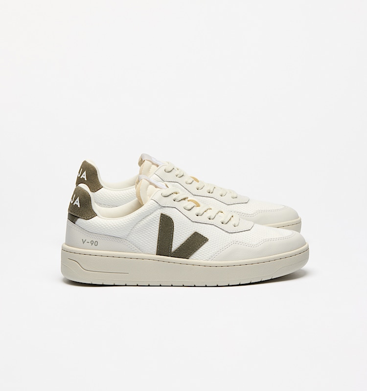 veja sneakers v-90 recycled white VD1720484 Lateral view