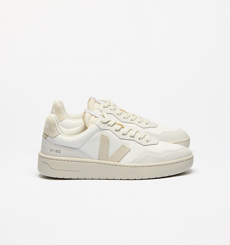 veja sneakers v-90 recycled white VD1720485 Lateral view