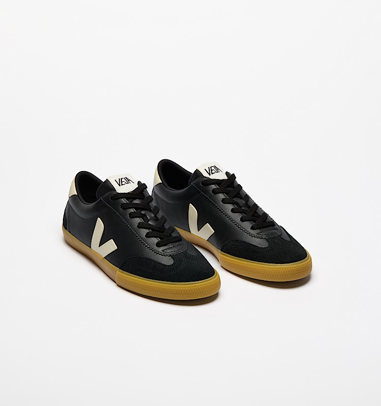 veja baskets volley cuir-biologique noir VO2020510 Top view