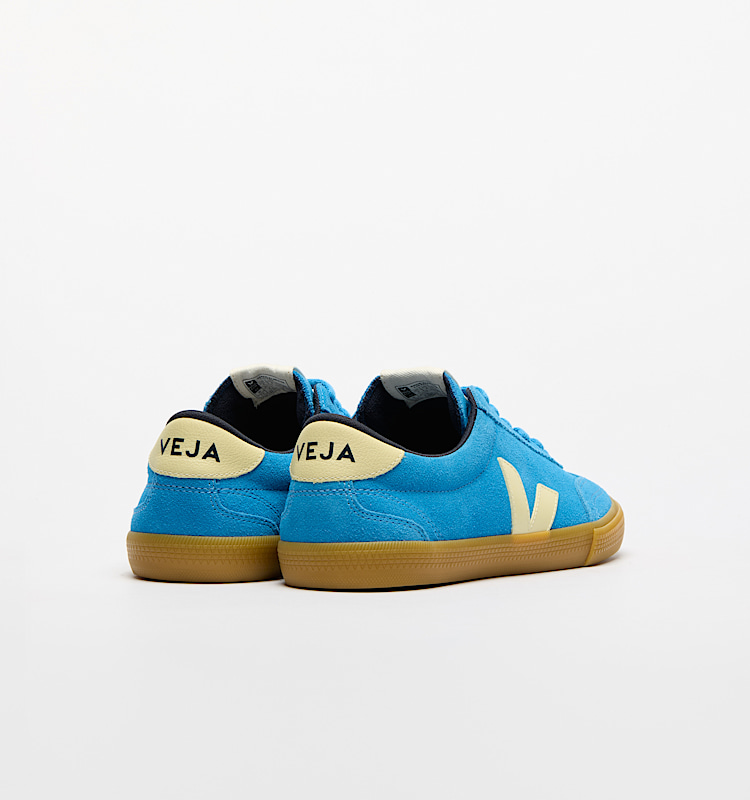 veja sneakers volley 麂皮 蓝色 VO0320512 Back view