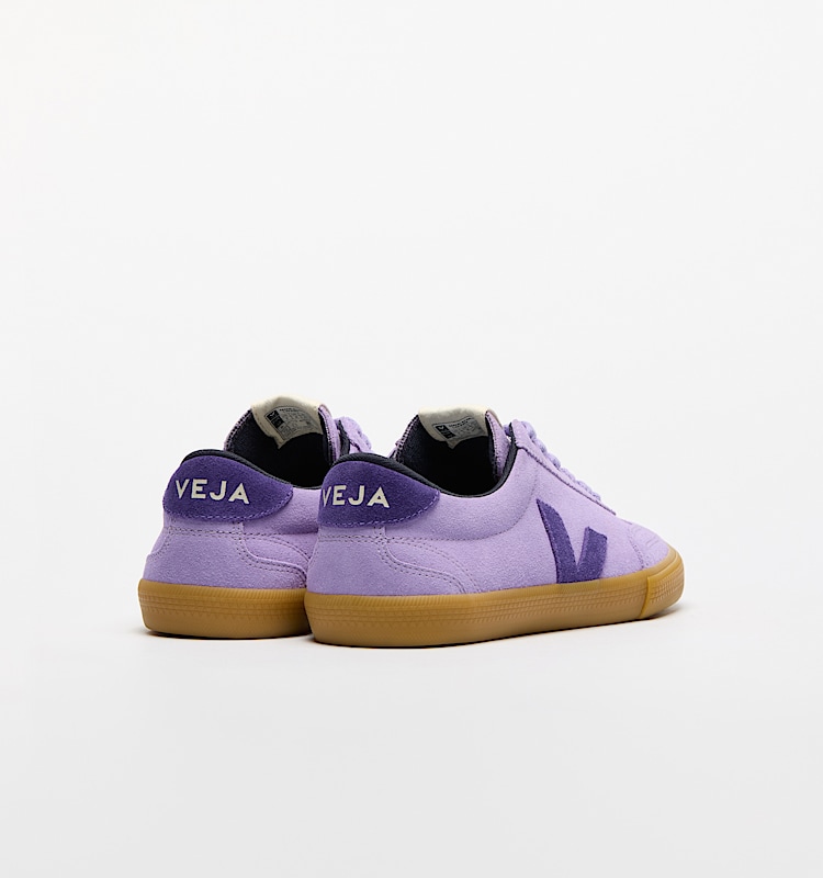 veja baskets volley suède violet VO0320513 Back view