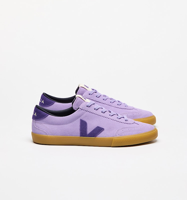 veja baskets volley suède violet VO0320513 Lateral view