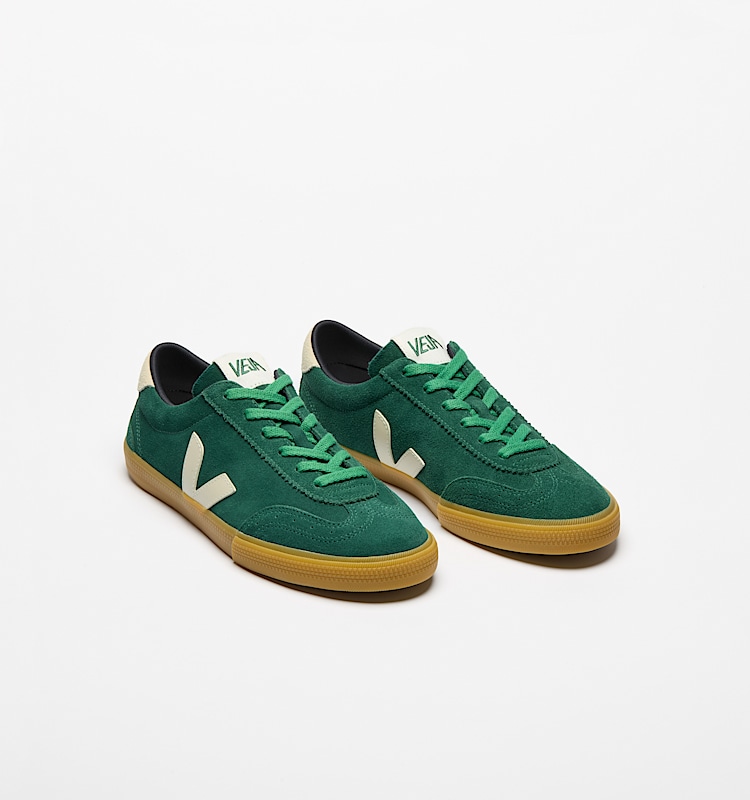 veja sneakers volley 麂皮 绿色 VO0320515 Top view