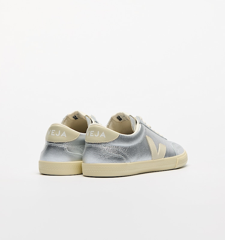 veja sneaker volley biologischer-baumwolle silber VO2020749 Back view