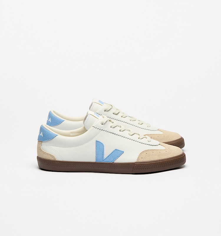 veja sneakers volley 有机皮革 白色 VO2020505 Lateral view