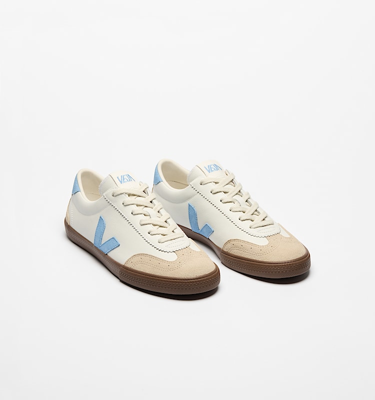 veja zapatillas volley cuero-orgánico blanco VO2020505 Top view