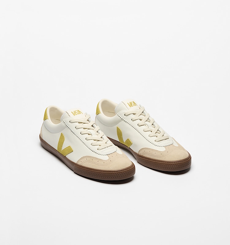 veja zapatillas volley cuero-orgánico blanco VO2020504 Top view
