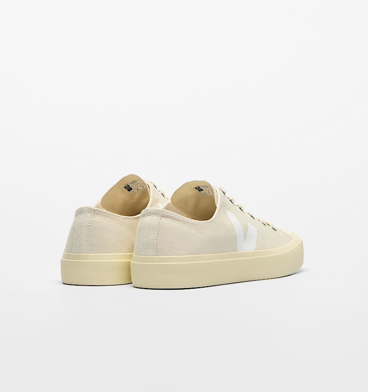 veja sneakers wata-ii-low 有机棉 米色 PL0120568 Back view