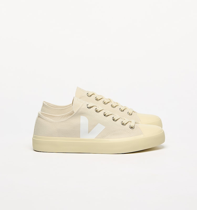 veja zapatillas wata-ii-low algodón-orgánico beige PL0120568 Lateral view