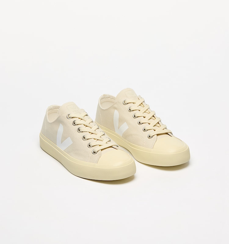 veja sneakers wata-ii-low 有机棉 米色 PL0120568 Top view