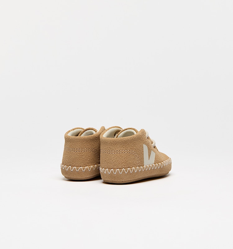 veja baskets baby-light-zz suède beige BL0320661 Back view