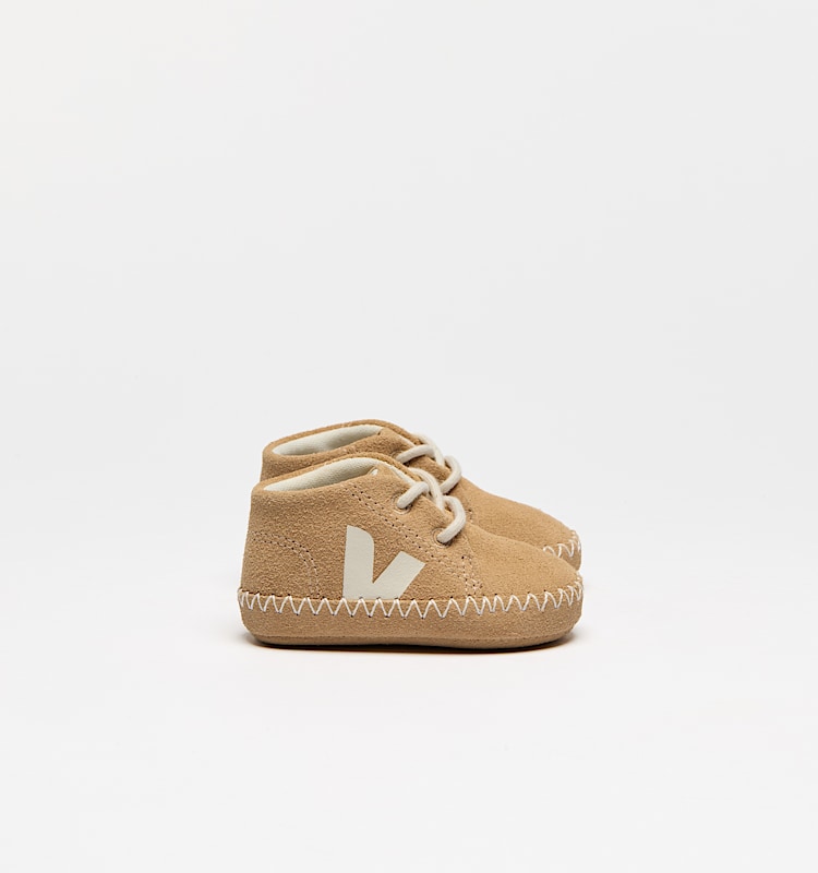 veja baskets baby-light-zz suède beige BL0320661 Lateral view