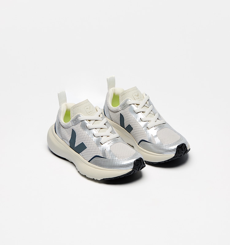 veja baskets small-canary-light recyclé gris YL1820623 Top view