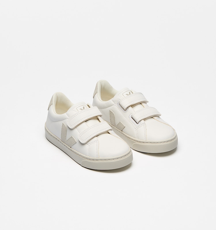 veja zapatillas small-esplar cuero blanco SV0520642 Top view