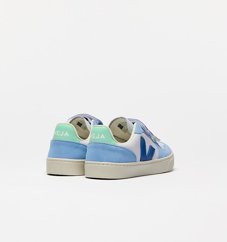 veja sapatilhas small-v-10 couro multicolor CV0520613 Back view