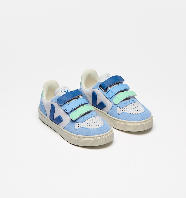 veja zapatillas small-v-10 cuero multicolor CV0520613 Top view