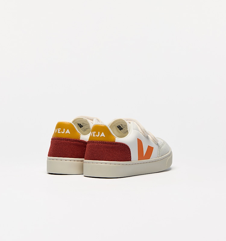veja sapatilhas small-v-12 couro multicolor XV0520608 Back view