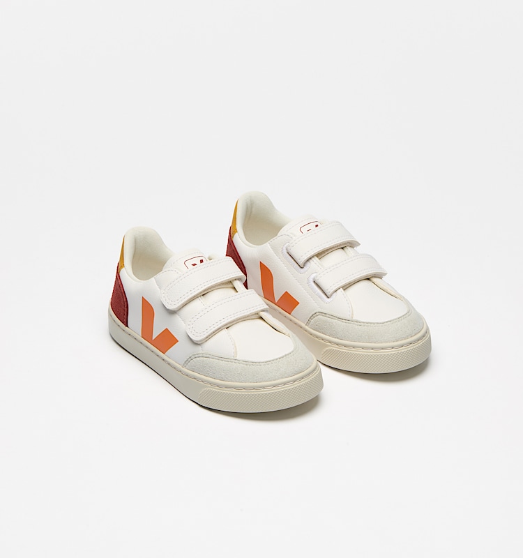 veja sapatilhas small-v-12 couro multicolor XV0520608 Top view