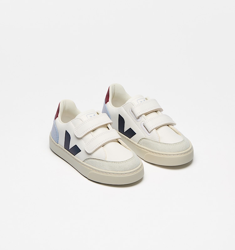 veja sapatilhas small-v-12 couro multicolor XV0520607 Top view