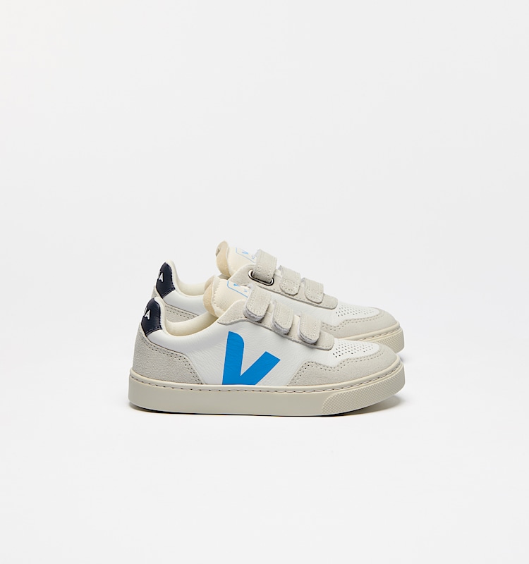 veja sapatilhas small-v-90 couro-orgânico branco SX2020634 Lateral view