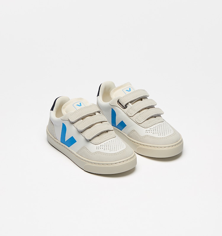 veja sapatilhas small-v-90 couro-orgânico branco SX2020634 Top view