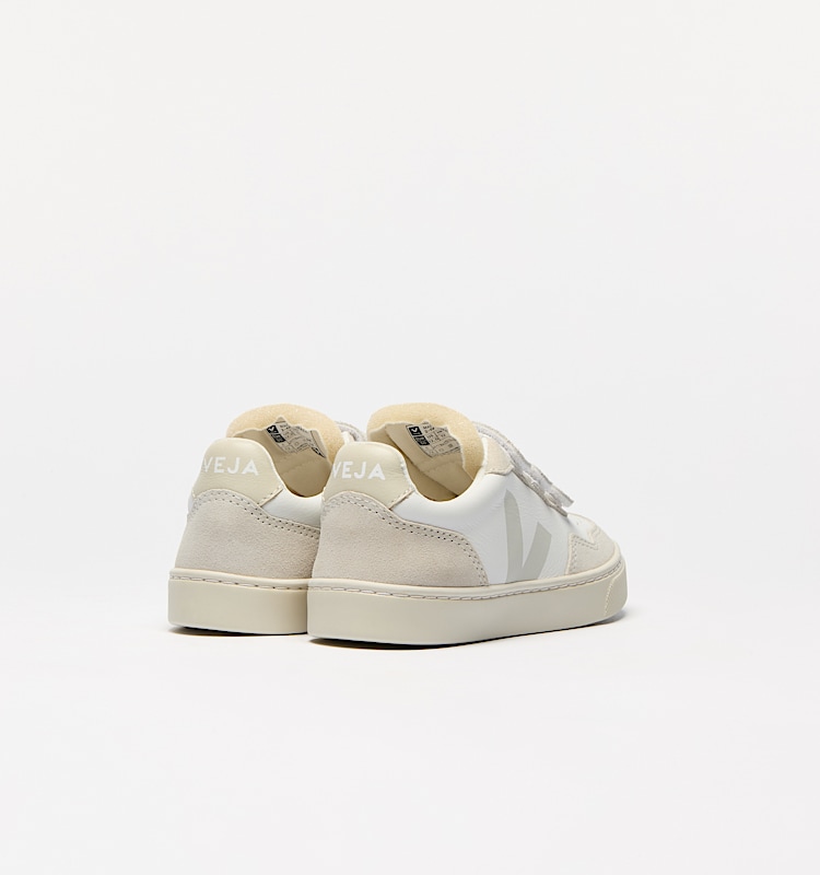 veja baskets small-v-90 cuir-biologique blanc SX2020637 Back view