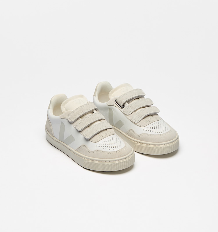 veja baskets small-v-90 cuir-biologique blanc SX2020637 Top view