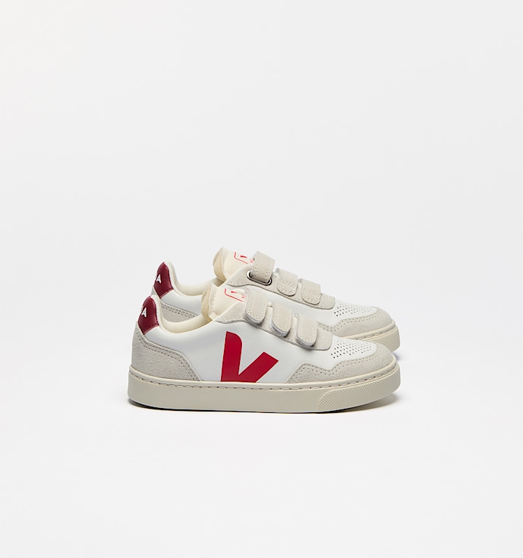veja zapatillas small-v-90 cuero-orgánico blanco SX2020635 Lateral view