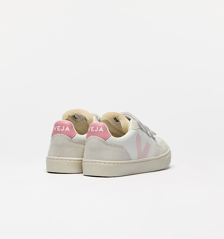 veja zapatillas small-v-90 cuero-orgánico blanco SX2020636 Back view
