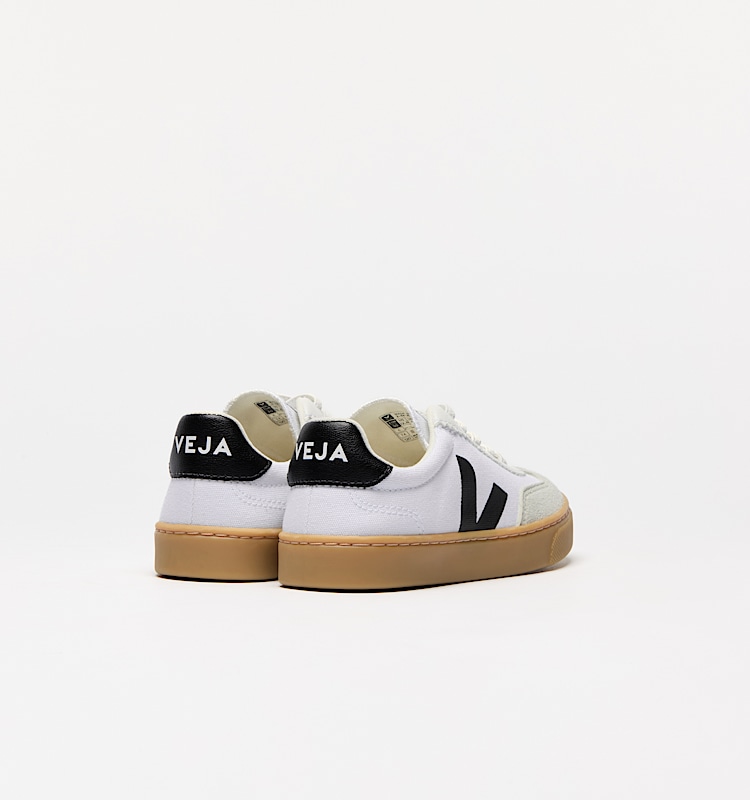 veja sapatilhas small-volley algodão-orgánico branco SY0120631 Back view