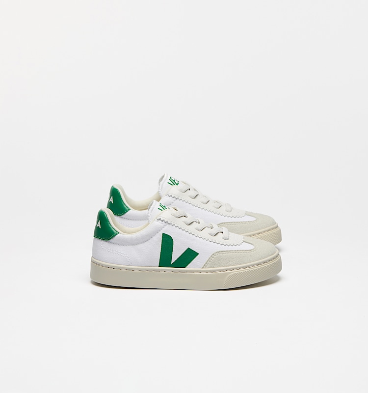 veja zapatillas small-volley algodón-orgánico blanco SY0120627 Lateral view