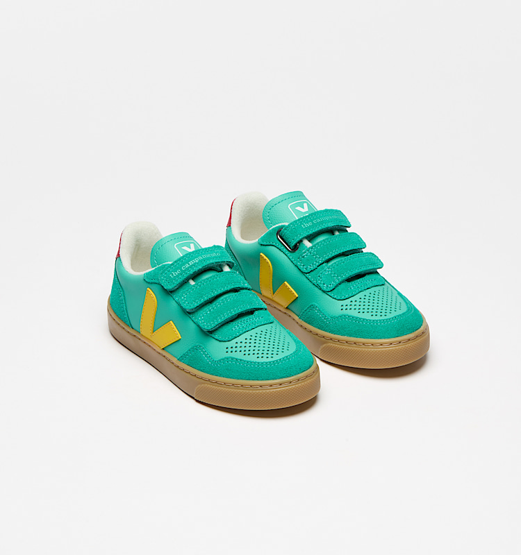 veja sneakers veja-x-the-campamento organic-leather green TC2020703 Top view