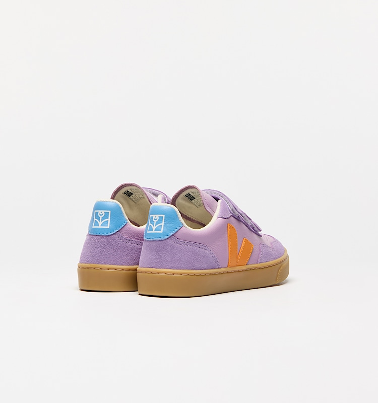 veja sneakers veja-x-the-campamento organic-leather purple TC2020704 Back view