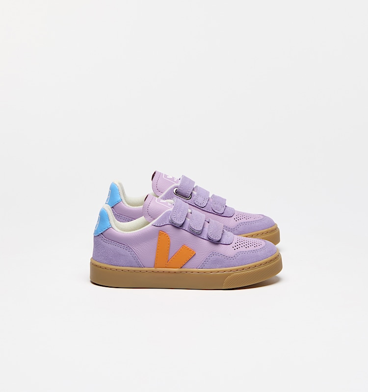 veja sneakers veja-x-the-campamento organic-leather purple TC2020704 Lateral view