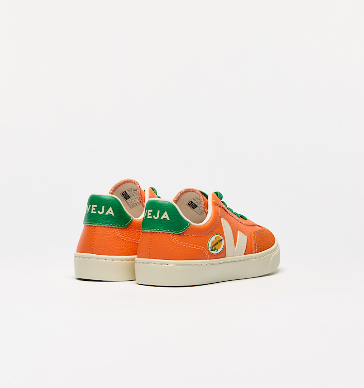 veja baskets veja-x-the-social-food cuir orange TF0520729 Back view