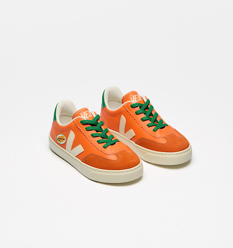 veja sneaker veja-x-the-social-food leder orange TF0520729 Top view