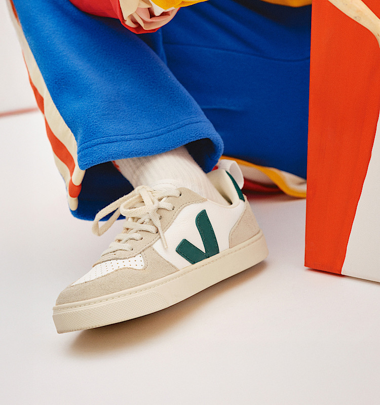 veja tenisky small-v-10-laces kůže bílá CX0703424